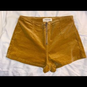 Mustard Corduroy Shorts